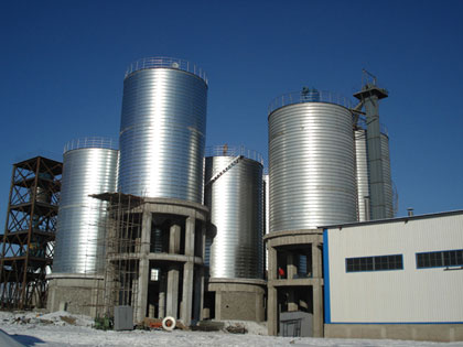 silo de almacenamiento de productos químicos