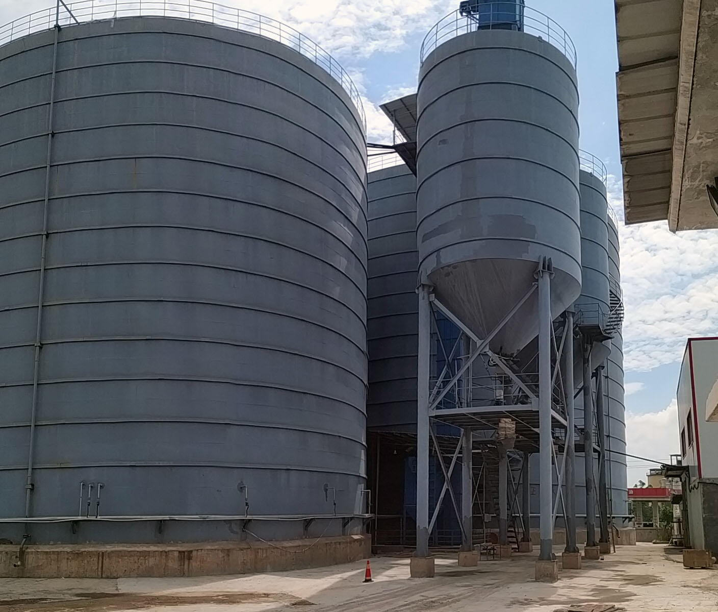 fly ash steel silo