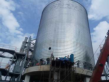 paso de la construcción del silo